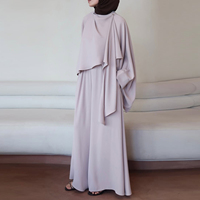 Ensemble 2 Pièces Élégant Personnalisé Musulman pour Femme – Haut Léger & Pantalon Large – Tenues Modestes Arabes de Dubaï 2026