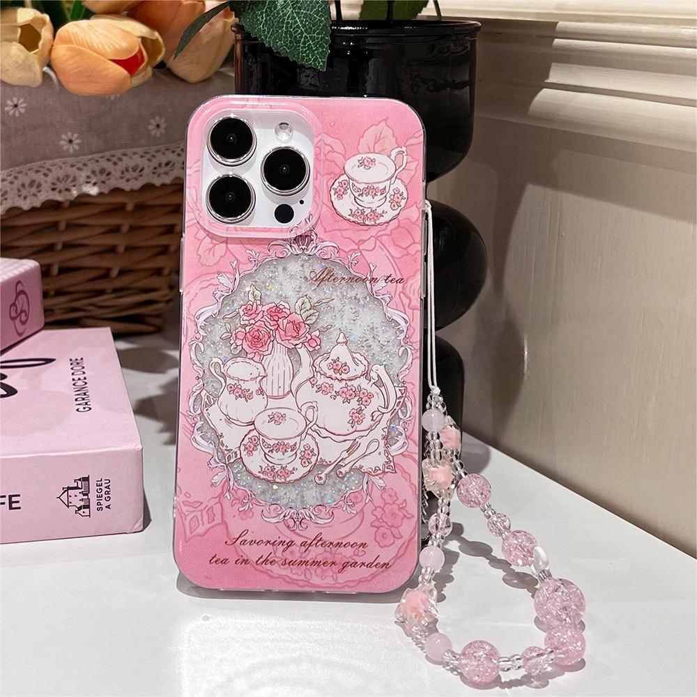 Midsummer Afternoon Tea Pink Bead Bracelet