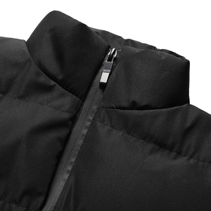 بيع بالجملة سترة بدون أكمام مبطنة دافئة سميكة بياقة قائمة مع شعار مخصص للرجال صدرية قابلة للتخصيص - Product Image 4