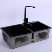 Évier de cuisine intelligent en acier inoxydable fait main pour salle de bain et lave-vaisselle