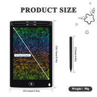 Tableta de Escritura para Niños HX Wholesale, Pantalla LCD Sensible a la Presión, Tableta de Dibujo Ecológica para Niños, Tableta de Escritura LCD con Lápiz