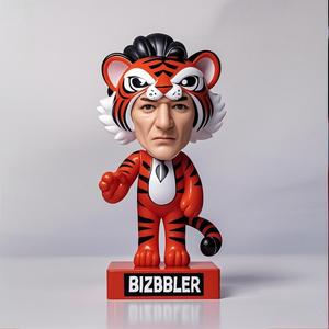 מותאם אישית נמר ראש bobble ראש בובה ריאליסטי שרף מלאכה גוף אדם עובש מושלם אוסף מזכרות