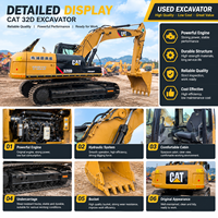 Excavatrice sur chenilles hydraulique Caterpillar d'occasion CAT 320D2L, 20 tonnes, excavatrice d'occasion à vendre