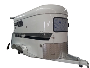 Remorque à chargement en angle pour 2 chevaux, fabrication chinoise, pour le transport de chevaux, camion de luxe pour chevaux en Australie - Product Image 2