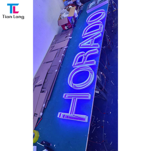 กระจกอะคริลิคสัญลักษณ์ตัวอักษรอินฟินิตี้สัญลักษณ์3D สัญลักษณ์เปิดสำหรับป้ายโลโก้ร้านค้าแบบส่วนบุคคล LED - Product Image 3