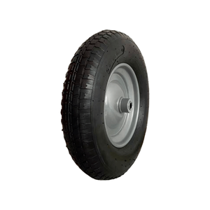 Rueda de espuma de PU maciza antipinchazos 16x4.00-8 con llanta metálica para carretilla de mano, rueda de repuesto para carretilla - Product Image 5