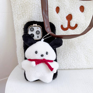 2025 gran oferta lindo estéreo <span class=keywords><strong>Pacha</strong></span> perro funda de teléfono para iPhone 14 pro Max felpa y TPU a prueba de golpes - Product Image 2