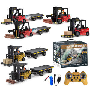 Carrello Elevatore Telecomandato in Lega Rossa e Gialla, 11 Canali, 2.4G, Scala 1:24, con Luci e Suoni, Caricabatterie Incluso - Product Image 1