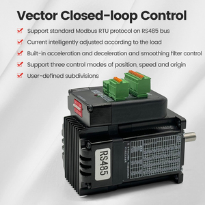 มอเตอร์แบบรวม 23 Modbus-RTU 3N.m RS485 แบบวงปิดออลอินวันสำหรับเครื่องคัดแยกโลจิสติกส์, บรรจุภัณฑ์, มอเตอร์แบบรวม JSS57R3N พร้อม - Product Image 4