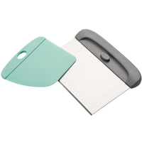 Ustensiles de pâtisserie écologiques en acier inoxydable, lot de 2 spatules en plastique, spatule à gâteau