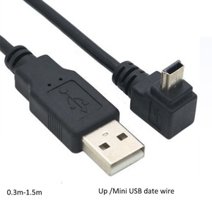 Mini coude 90 degrés Mini câble USB 5 broches USB à angle droit A <span class=keywords><strong>Macho</strong></span> Man à angle droit Mini câble de charge USB - Product Image 3