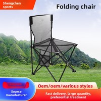 Chaise pliante portable pour camping, pêche, mobilier d'extérieur, ensemble complet table et banc en fer, design épuré, fabriqué en Chine, vente en gros