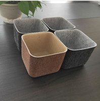 Boîte de rangement de bureau à domicile, ensemble tricoté, grande capacité, plateau de bureau, boîte de rangement pour collations, table basse, boîte de séparation, résistant à l'abrasion, filles, garçons