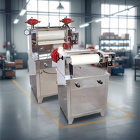 Machine à rouler verticale pneumatique électrique pour petits tissus en fibres de coton, machine à rouler textile verticale