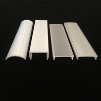 Cache de bande LED en plastique personnalisé, diffuseur linéaire en acrylique PMMA, polycarbonate PC, profilé d'extrusion, abat-jour