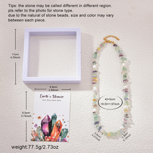Nouveau Collier Multicolore en Perles de Cristal Naturel 2026 pour Femme, Colliers en Pierres Précieuses, Bijoux de Mode en Cristal de Guérison, Cadeau Bouddhiste - Product Image 3