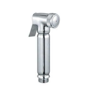 Cabezal de ducha hidrostático redondo de latón cromado de 18 cm de altura con boquilla pulverizadora para uso en el baño - Product Image 1