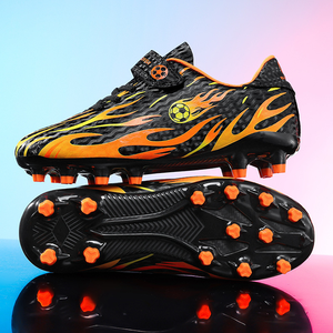 Chaussures de football en cuir de sport pour hommes, chaussures de football de haute qualité pour jeunes, chaussures de sport d'extérieur pour l'entraînement au football - Product Image 1