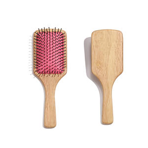 Custom Logo Bamboo Hair <strong>Brushes</strong> Bulk Wooden Paddle <strong>Brush</strong> Scalp Massage Bristle Anti Static Engraving DIY Gifts for Women - Product Image 6
