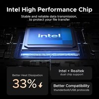 UGREEN Intel Chip 40Gbps M.2 NVMe SSD Enclosure [ Dual Intelligence Chips & Cooling Fan ] Aluminium NVMe Enclosure Plug & Play