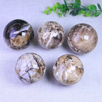 Vente en gros de sphères de calcite chocolat naturelle bon marché, pierre de cristal de guérison, boule de quartz artisanale pour la décoration