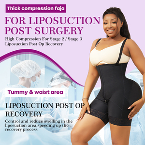 Venta al por mayor Etapa 1 Fajas Post Operatorias Tela médica Corte 3D Levantador de glúteos Faja colombiana Fajas para mujeres - Product Image 4