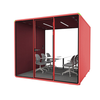 Cabine insonorisée pour répétitions de groupe en intérieur, cabine musicale silencieuse pour bibliothèque, école, formation multi-instruments