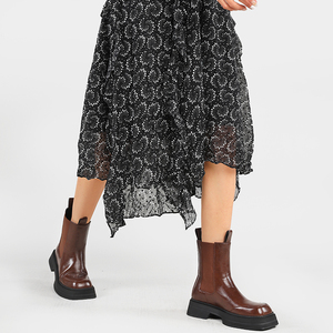 WETKISS-Botas de plataforma de tacón grueso para mujer, botines estilo <span class=keywords><strong>Chelsea</strong></span>, para invierno, <span class=keywords><strong>2021</strong></span> - Product Image 6