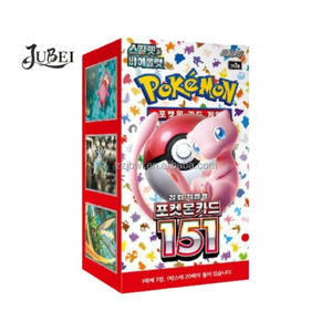 Pour <span class=keywords><strong>Pokémon</strong></span> Écarlate et Violet, <span class=keywords><strong>Cartes</strong></span> <span class=keywords><strong>Pokémon</strong></span> 151, Version Coréenne, Ensemble de <span class=keywords><strong>Cartes</strong></span> à Collectionner, 1 Boîte, 30 Paquets, 150 <span class=keywords><strong>Cartes</strong></span>, Version Populaire - Product Image 1