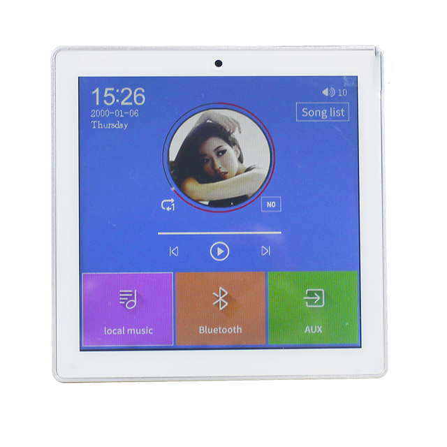 4inch Multiroom Background Music Home Automation System Smart Wifi Stereo Bluetooth on in Wall Mount Music Amplifier Player