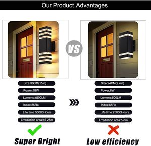 Lámpara de Pared LED Moderna para Exteriores, con Sensor de Movimiento, Impermeable IP65, de Encendido/Apagado Automático, Venta al Por Mayor - Product Image 3