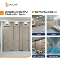 Cloison de toilette personnalisée OEM en HPL compact, en aluminium, étanche, antibactérienne, 12 mm, 18 mm, 25 mm, pour vestiaire de piscine