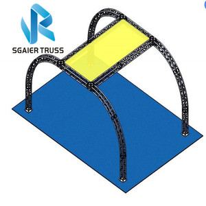 Cabina de exposición modular para interiores y exteriores, armazón de exposición de 3x3m, 10x10 pies, cabina de feria usada - Product Image 6