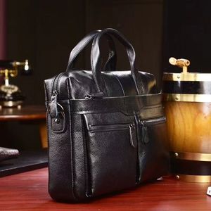 Borse di Lusso da <span class=keywords><strong>Uomo</strong></span> di Alta Gamma, Borsa a <span class=keywords><strong>Tracolla</strong></span> Firmata in Vera <span class=keywords><strong>Pelle</strong></span> con Chiusura ZIP, Impermeabile, 7 Pollici, Per Tutte le Stagioni - Product Image 4