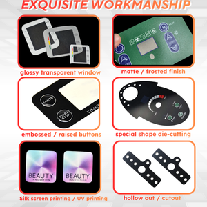 לוח בקרה מותאם אישית פוליקרבונט לוח תווית nameplay מדבקות גרפיות עבור תוויות אריזה אלקטרוניות - Product Image 2