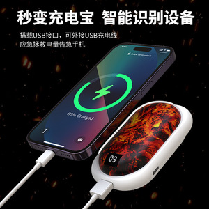 Calentador de Manos Recargable con Espejo, Pantalla Digital, 2 en 1, Mini Portátil, Gran Capacidad, Alimentado por USB, Unisex - Product Image 4