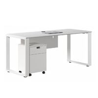 Poste de travail de bureau moderne, mobilier de direction, bureaux avec cloison et tiroirs, ensemble de meubles en gros