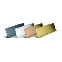 Plaque de nom de bureau personnalisée en métal plaqué avec impression UV pour accessoires de décoration de bureau DIY