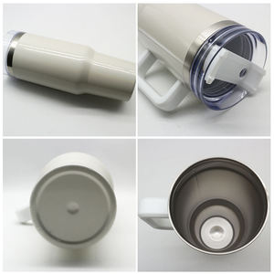 Offre Spéciale – Gobelet Isotherme en Acier Inoxydable 40oz à Double Paroi avec Poignée et Paille, Finition Poudrée, Design Moderne, Maintien Thermique 6-12 Heures – Cadeaux d'Affaires - Product Image 6