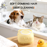 Kit de toilettage pour animaux 4 en 1 en acier inoxydable et silicone, peigne démêlant, outil de retrait des poils morts, peigne anti-puces et tiques, ensemble de brosses de bain pour chiens