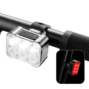 Aluminum+PC 6 LEDs 25 Lumen 500mAh Waterproof LED bike Tail Light