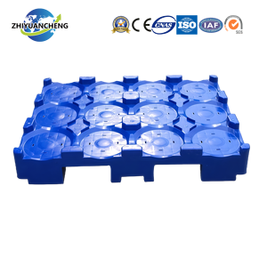 Palette en plastique Zhiyuancheng HDPE de style européen à entrée simple et à 4 voies pour le stockage de bouteilles d'eau de 5 gallons - Product Image 1