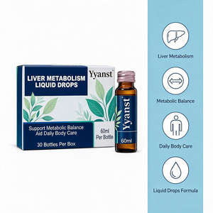 Suplementos Herbales Líquidos Orales para el Metabolismo Hepático OEM ODM, 60 ml, 30 Botellas, Grado Alimenticio para Adultos, Apoyo Diario al Equilibrio Metabólico - Product Image 2