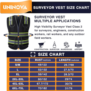 Chaleco de Seguridad de Alta Visibilidad Clase 2 con Cierre Frontal, Estándar ANSI/ISEA 107, Logotipo Personalizable, Cintas Reflectantes, <span class=keywords><strong>Ropa</strong></span> <span class=keywords><strong>Reflectante</strong></span> - Product Image 6