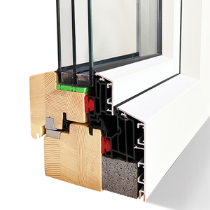 Penjoy <span class=keywords><strong>Bois</strong></span> revêtu d'aluminium Fenêtres à triple vitrage personnalisées Fenêtres pour <span class=keywords><strong>maison</strong></span> <span class=keywords><strong>passive</strong></span> - Product Image 2