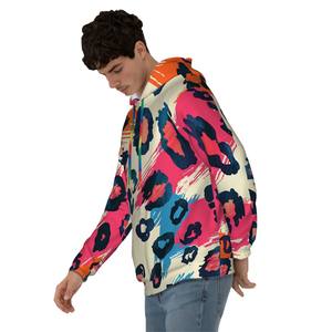 Sudadera con cremallera para hombre con Imagen personalizada y bolsillo, Sudadera con capucha antiarrugas con bordado 3D y bordado de toallas con patrón sólido - Product Image 6
