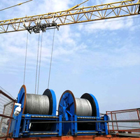 Treuil électrique à haute efficacité HNHT de 5 tonnes, équipement de levage professionnel, frein automatique, 380V, câble en acier de 9 m, 100KN
