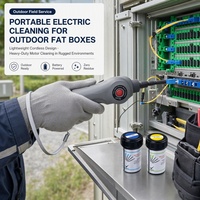 Nettoyeur de réseau laser LC flexible et angulaire pour nettoyage de parois, nettoyeur de terminaux de fibre optique personnalisé