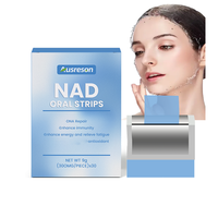 Ausreson OEM Film buccal liposomal NAD+ Peptide avec Resvératrol, Complément de soin de la peau et de beauté, et Bandes buccales NAD+ à dissolution rapide