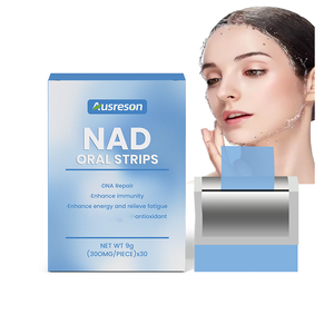 Ausreson OEM Liposomal NAD+ Peptide Oral Film con Resveratrolo per la Cura della Pelle e <span class=keywords><strong>Integratore</strong></span> di Bellezza, Strisce Orali Dissolvibili con NAD - Product Image 1
